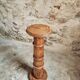 Antique elm side table – French column circa 1900 – Plant stand