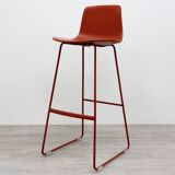 Lottus high stool from Enea dark red