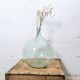 Transparent blown glass carafe