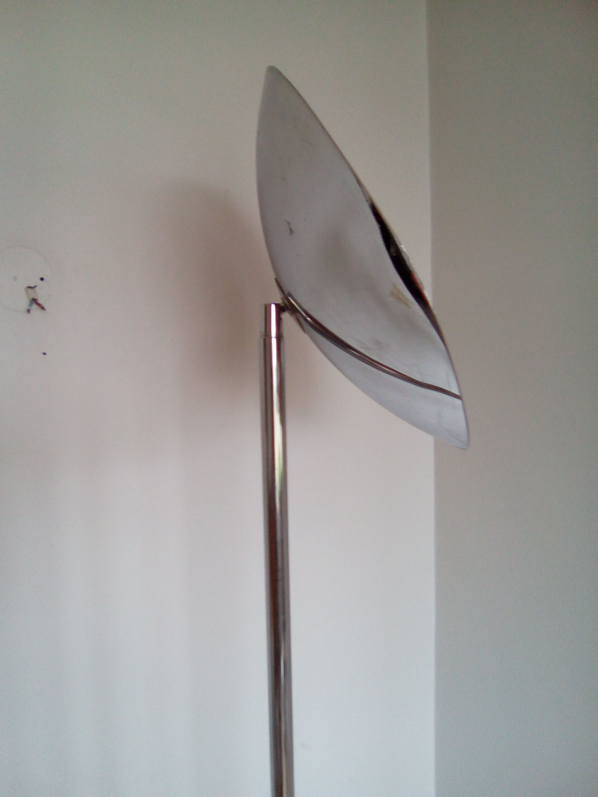 Chrome floor lamp indirect light 80s vintage