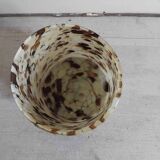 Murano multi-layered scroll vase with gold inclusion