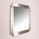 Vintage 1970s square wall mirror designed by gaetano sciolari for valenti