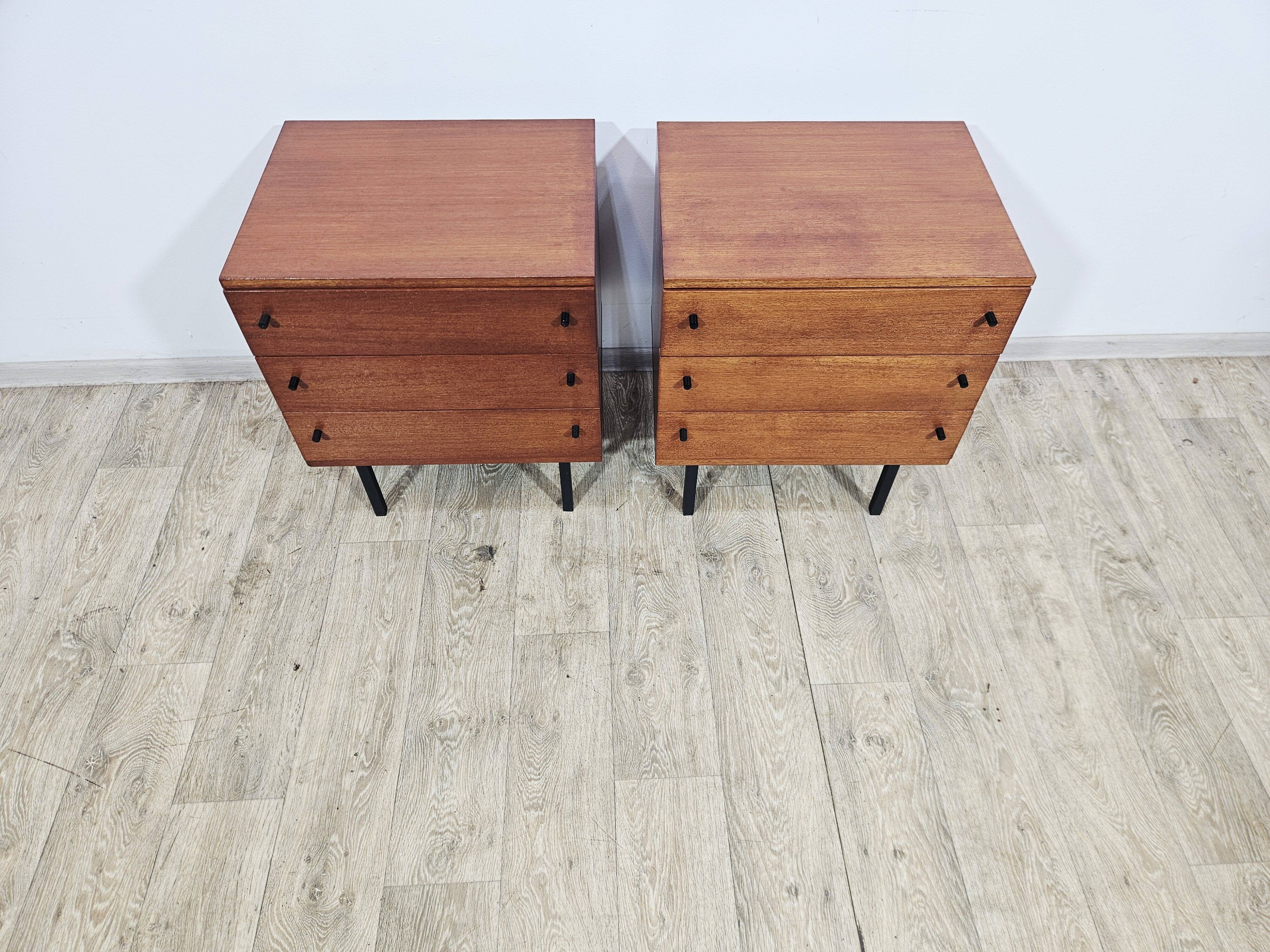 A pair of side cabinets, designed by Günter Renkel for REGO / Twen, Germany