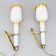 Pair of Murano wall lights Italy 1940