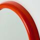 Miroir rond Mirage Arnaldo Radaelli orange années 70