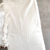 Old cradle or rocking bed for doll with bedding - Vintage