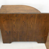 Rounded solid wood extra cabinet