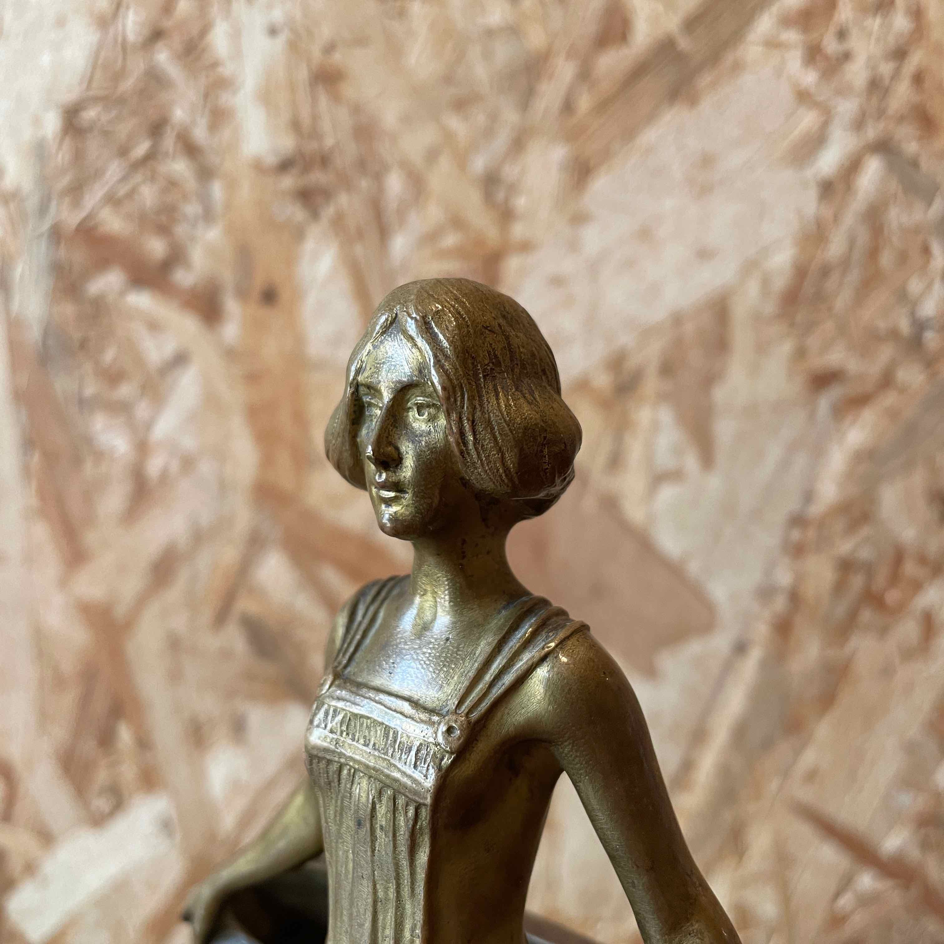 "Young Girl with Lilies" by Charles Korschann