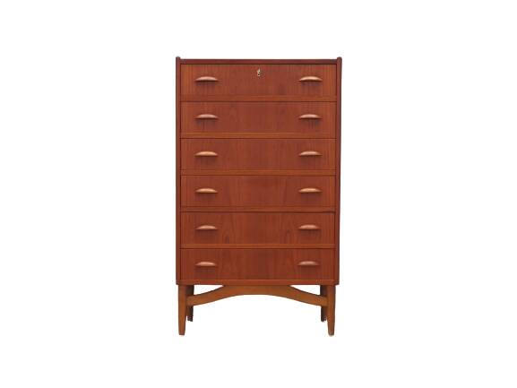 Teak chest of drawers, Danish design, 1970s, production: Denmark