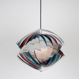 Lampe suspendue vintage danoise Konkylie par Louis Weisdorf, Lyfa, 1963