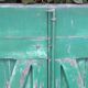 Pair of shutters H125xL87cm old painted fir