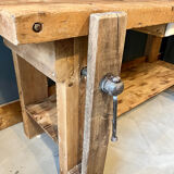 Old wooden workbench, renovated
