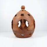 Suspension ou abat‑jour en céramique artisanale signée Ludovic