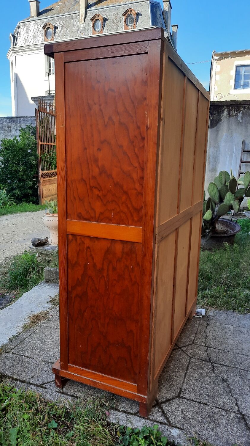 Vintage wardrobe with sliding door