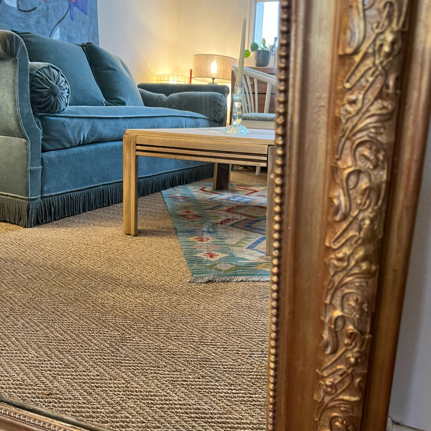 Louis Philippe style mirror gilded