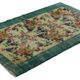 Vintage Turkish Carpet Floral Beige Green 194 x 109 cm