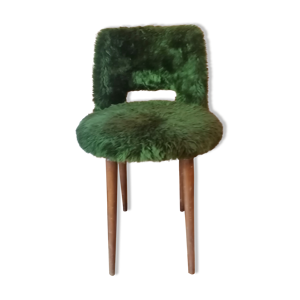 Chaise vintage moumoute