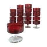 Service of 19 cuts luminarc ruby 70 s