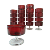 Service of 19 cuts luminarc ruby 70 s