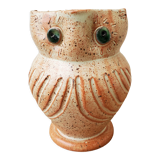 Pitcher owl terracotta vase