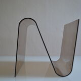 Modernist magazine holder pop space age plexiglas smokes vintage 70 years