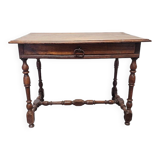 French Louis XIII style oak table with drawer, early 1700s
