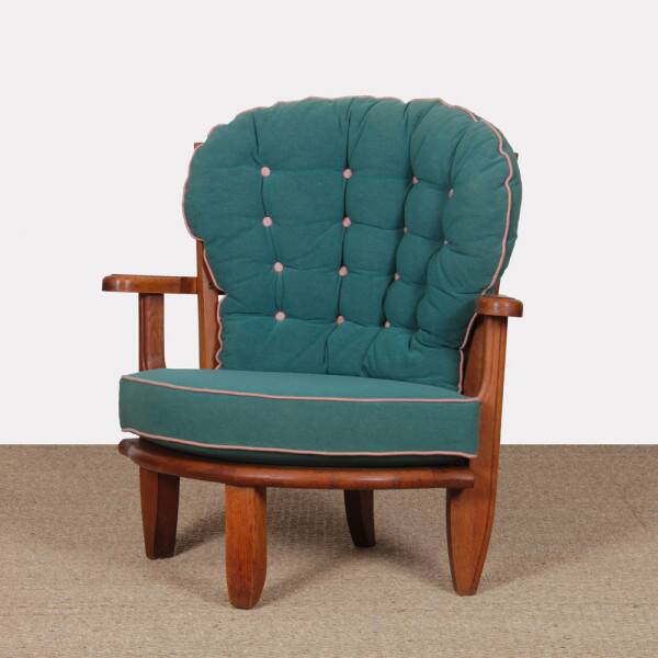 Armchair by Guillerme and Chambron for Votre Maison, 1960