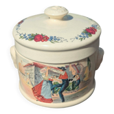 Ceramic bonbonnière Sarregemines Obernai, France Porcelain box