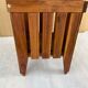 Tabouret, panier linge vintage en bois