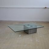 Table basse verre saporiti 1970
