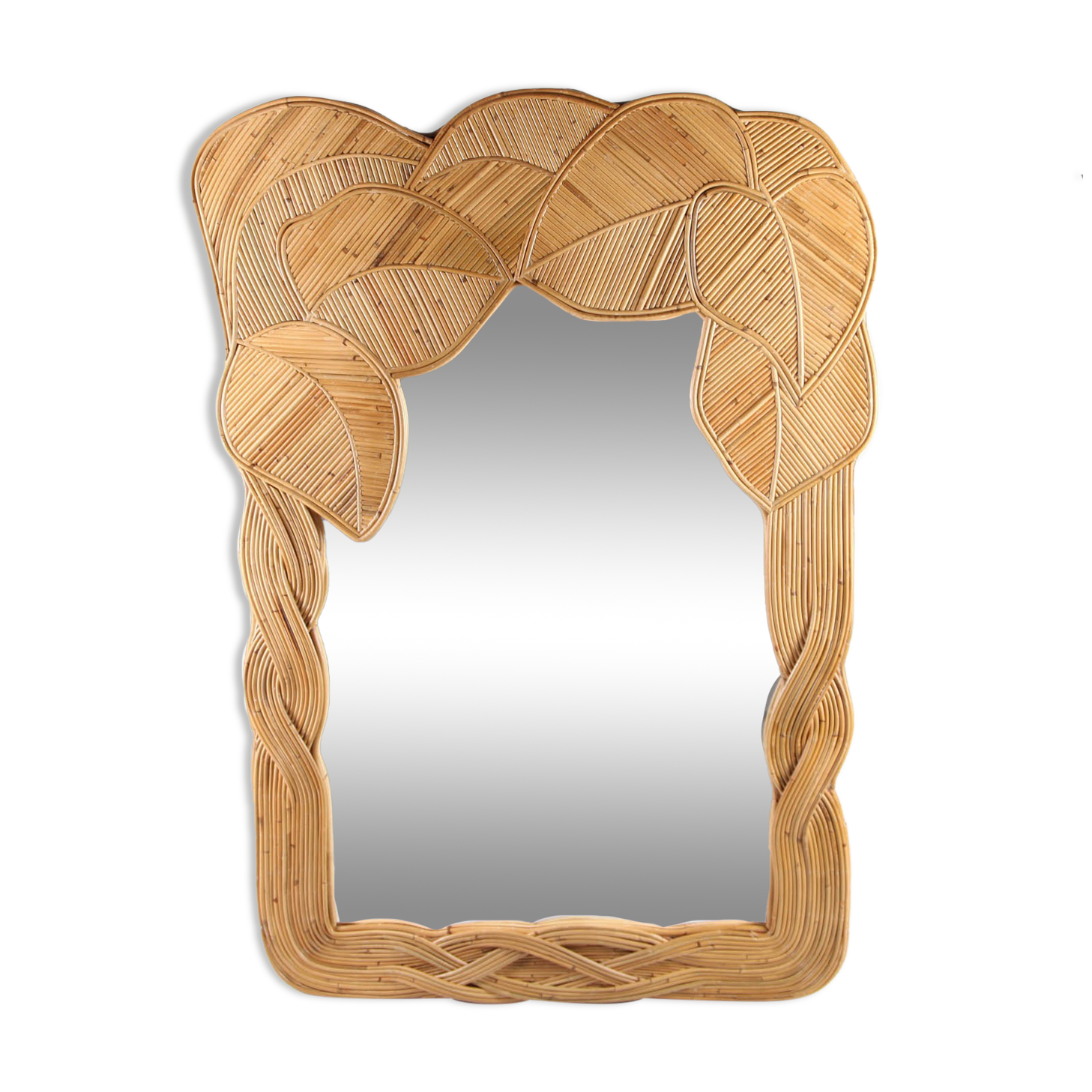 Rattan mirror 140 × 100 cm