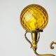 Lampe de table à 3 bras Chasse par C. Florentine, Italie, années 1950