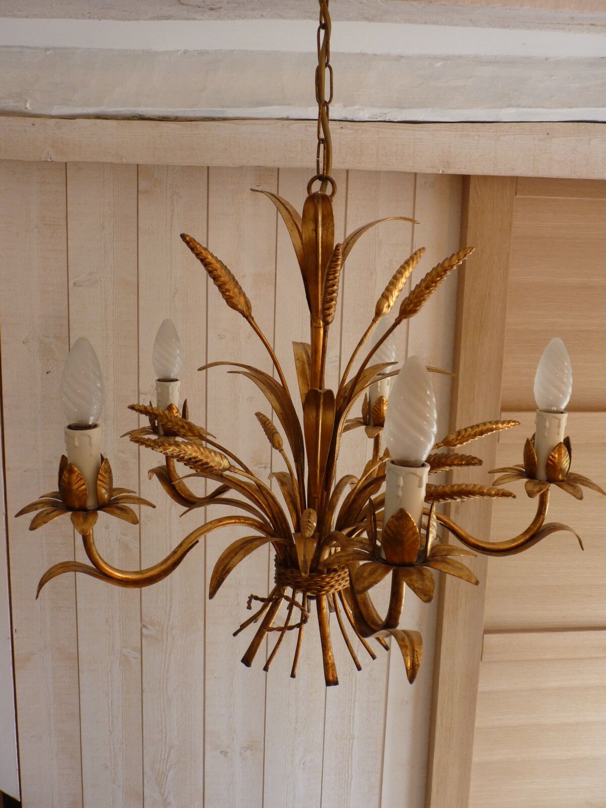 Chandelier wheat ears Maison Masca