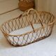 Vintage rattan bassinet
