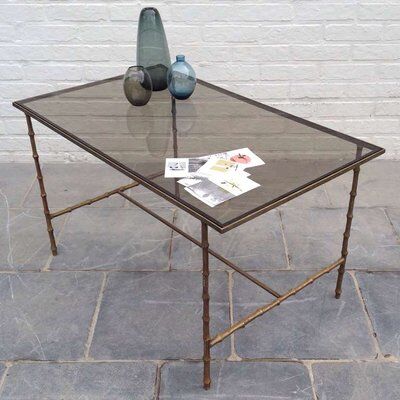 Side table with faux bamboo legs, 1962