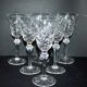 Series of 6 Lemberg / Saint-Louis diamond-cut crystal water glasses? 19cm