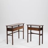 Palisander Scandinavian one-drawer Console, Denmark, 1960s