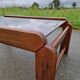 Vintage smoked glass coffee table