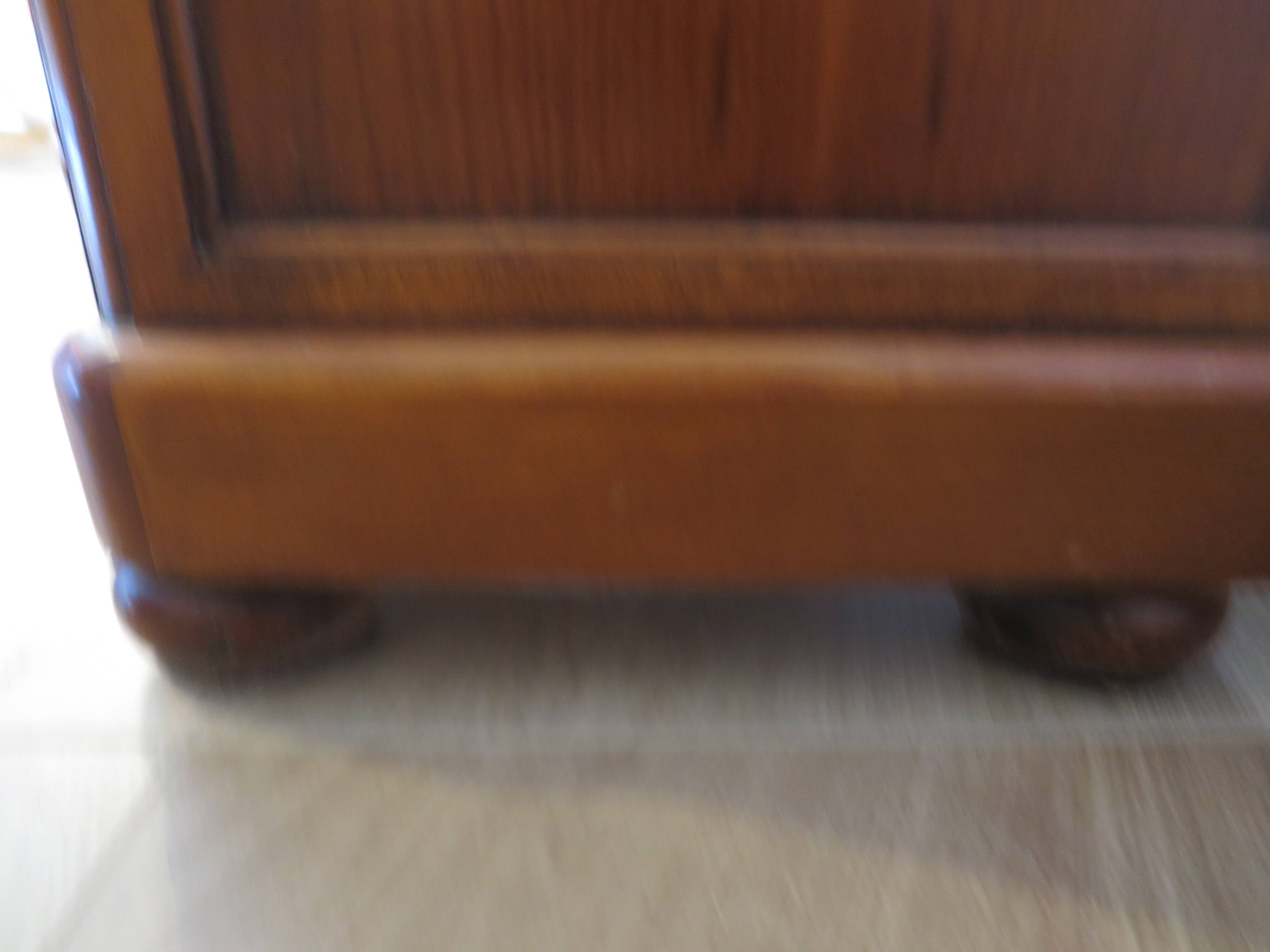 Rare Louis Philippe chest of drawers with 7 drawers from the 80s in cherry wood