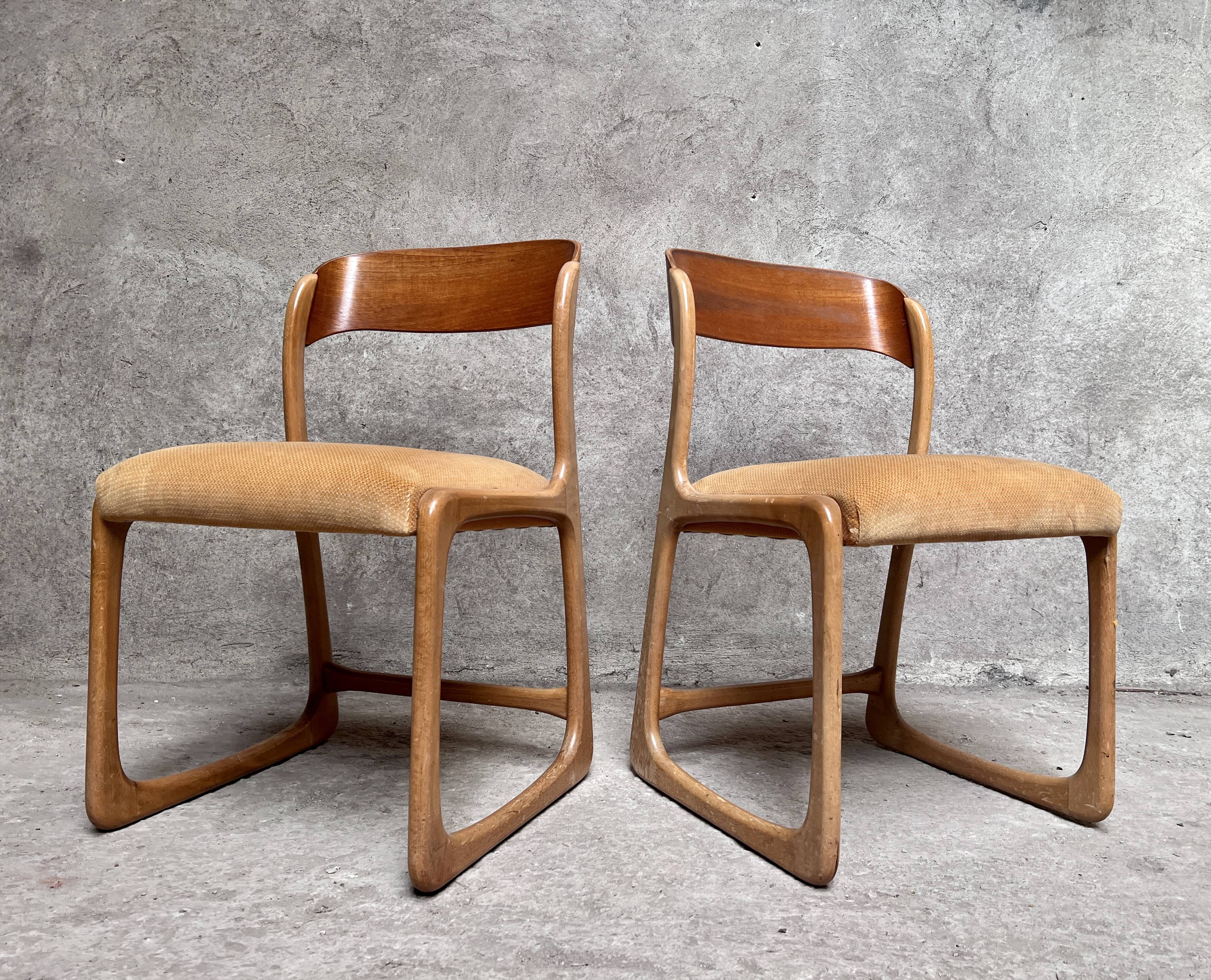 Pair of Baumann Traineau chairs