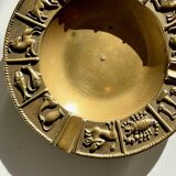 CENDRIER Signes du Zodiaque BRONZE Vintage