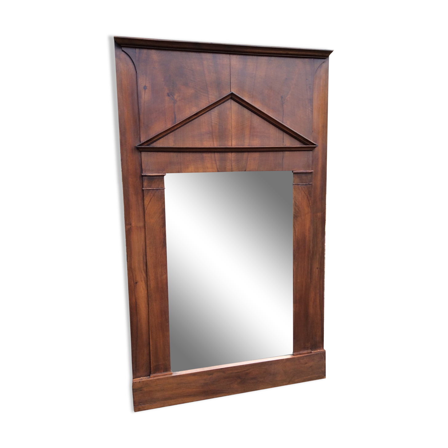 Mirror trumeau Empire biedermeir walnut - 170x100cm