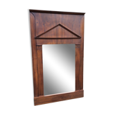 Miroir trumeau 19ème empire biedermeir noyer - 170x100cm