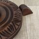 Lampadaire en bois tourné vintage