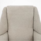 Beige Bouclé Armchair, Danish Design, 1960s