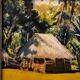 Exotic landscape painting of Tahiti from the 1940s to 1960s.