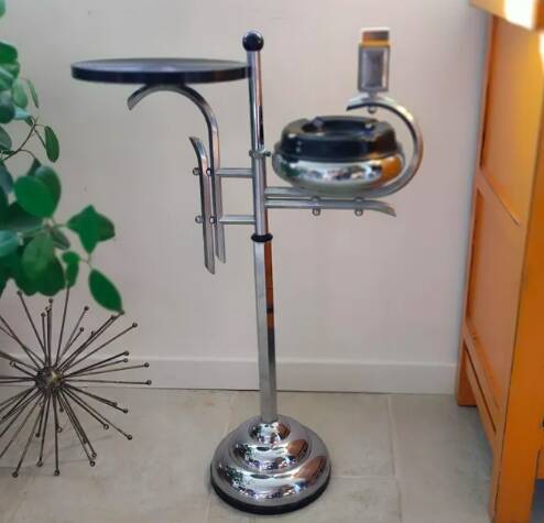 Art Deco smoker's side table from the 1930s.