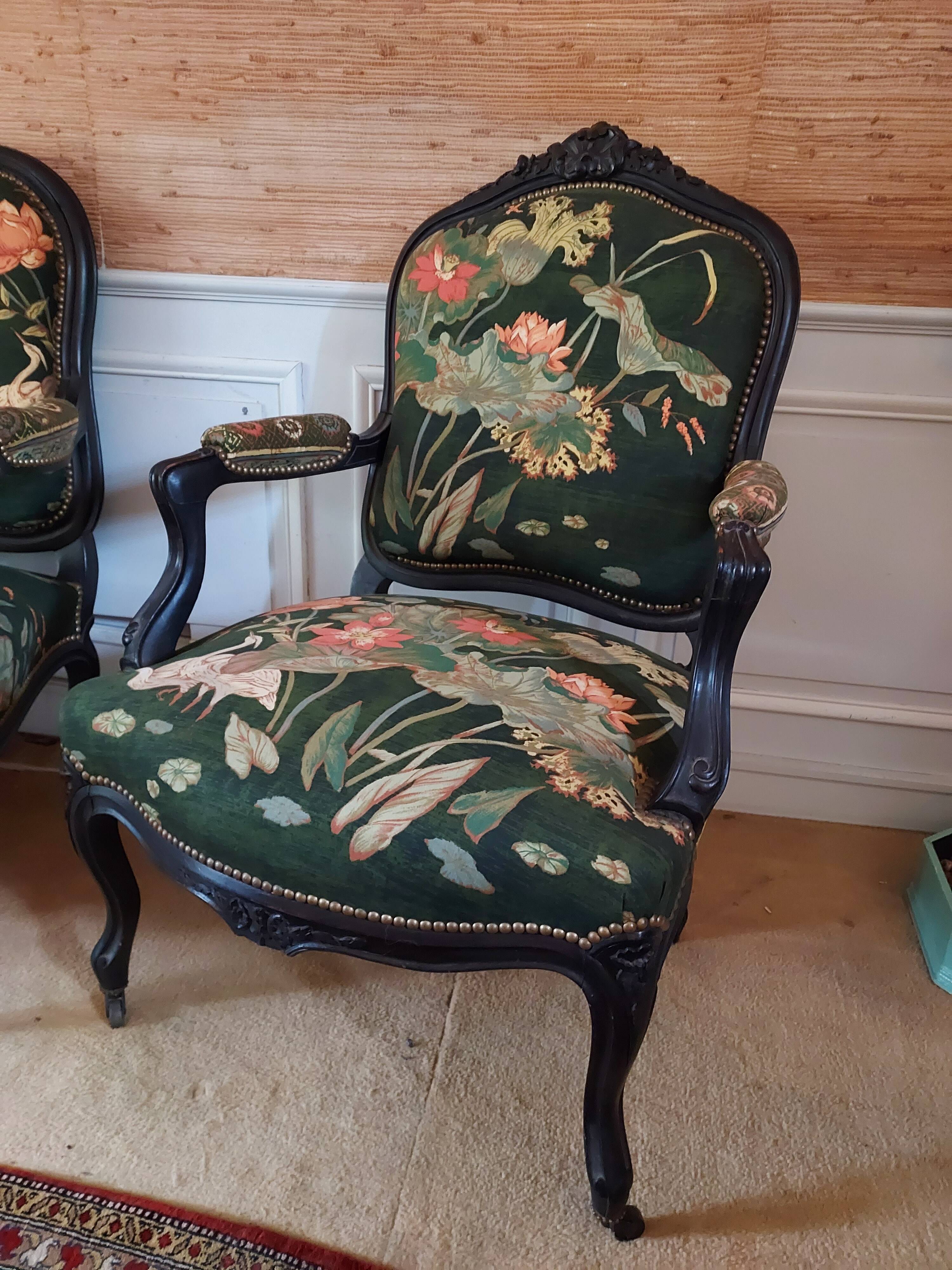 set of 7 pieces Napoleon III salon in excellent condition