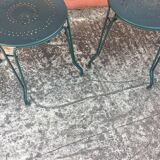 Lot de 2 chaises en fer forgé
