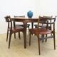 Dining room set in rosewood with table and 4 chairs, 1960s.